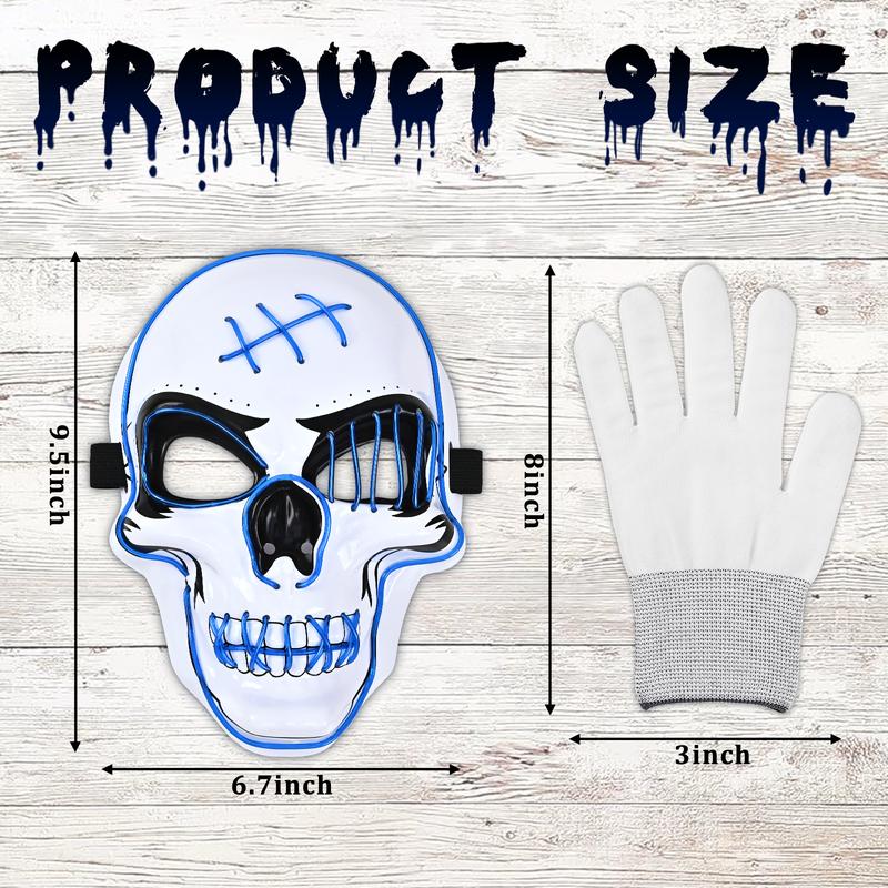 🎃2025 New Halloween Scary LED Skeleton Mask