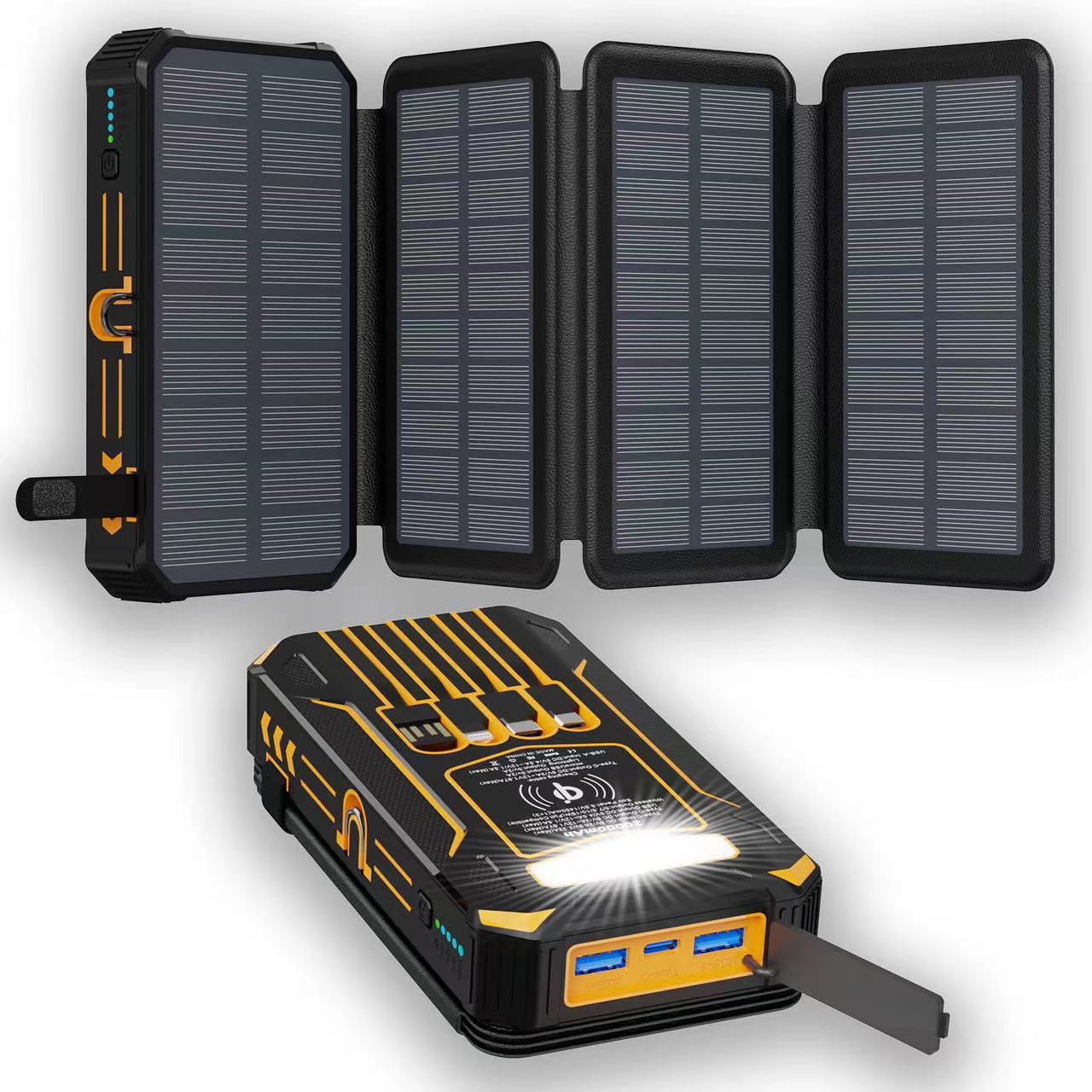 High-Capacity Solar Charger Power Bank