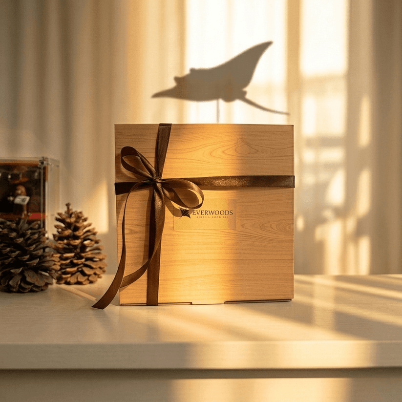 Inexcepted Wooden Manta Ray — Perfect for Anyone Who Needs Peace