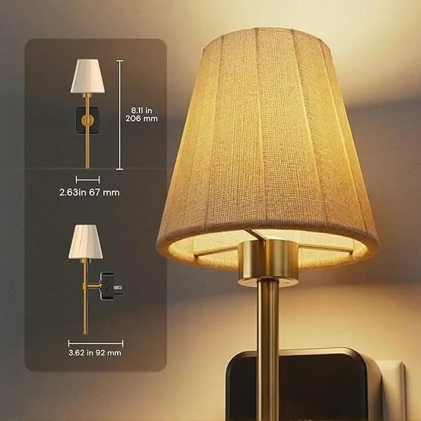 💡Pleated Fabric Cover Night Light