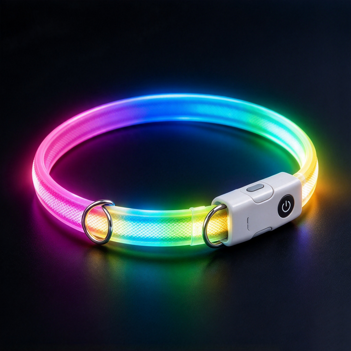dht™⭐LED Light Up Dog Collar🌈Visible at a distance during the night