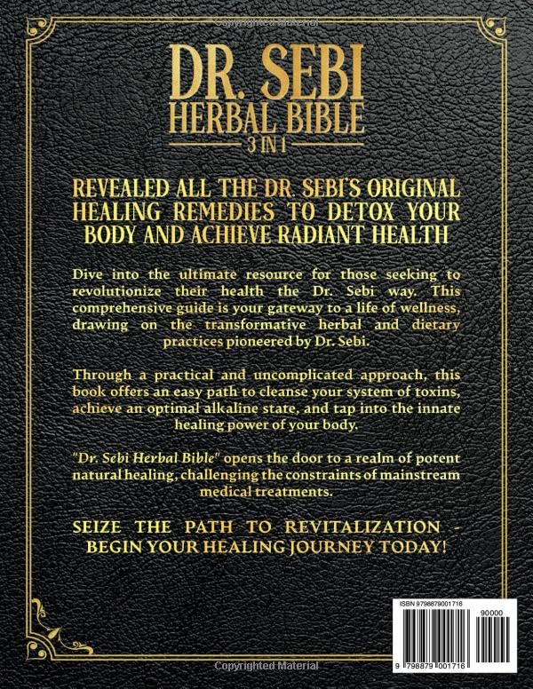 Dr. Sebi Herbal Bible 3 IN 1