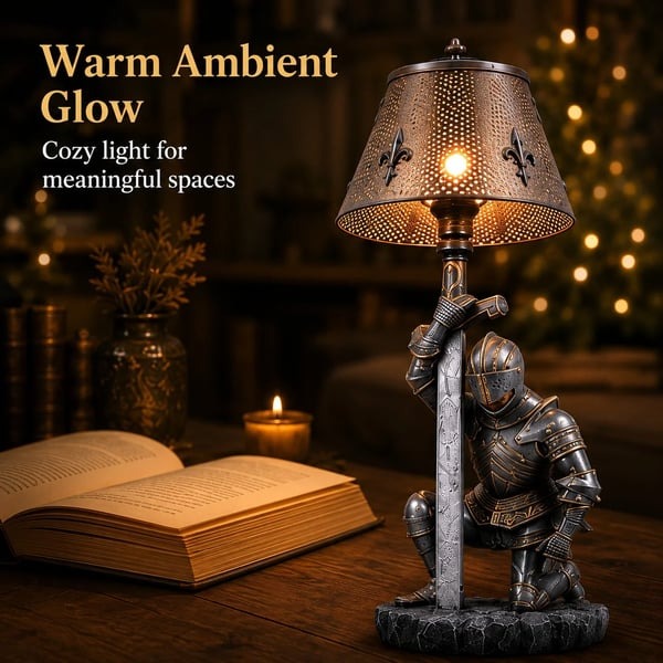 ⚔️ Medieval Knight Figural Lamp