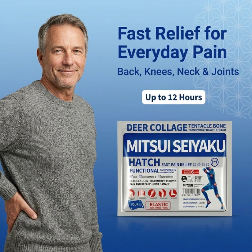 Pain Patch by Dr. Mitsui - Fast-Acting Relief for Back, Knees, Neck & Joints