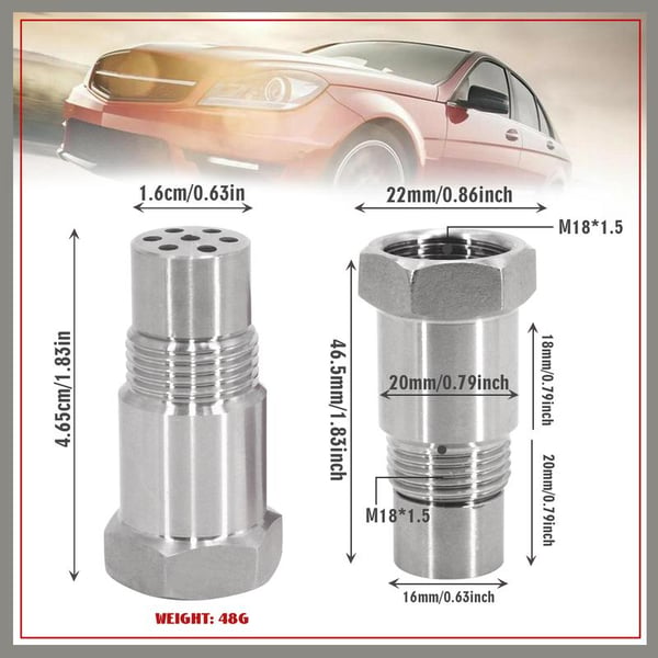 🚗M18x1.5 Automotive Universal Oxygen Sensor Decoder (With Filter Element)