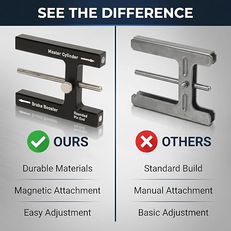 š ļø Premium Aluminium Brake Booster Push Rod Adjustment Tool with Length Gauge