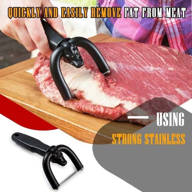 🥩 Manual Beef and Pork Fat Scraper