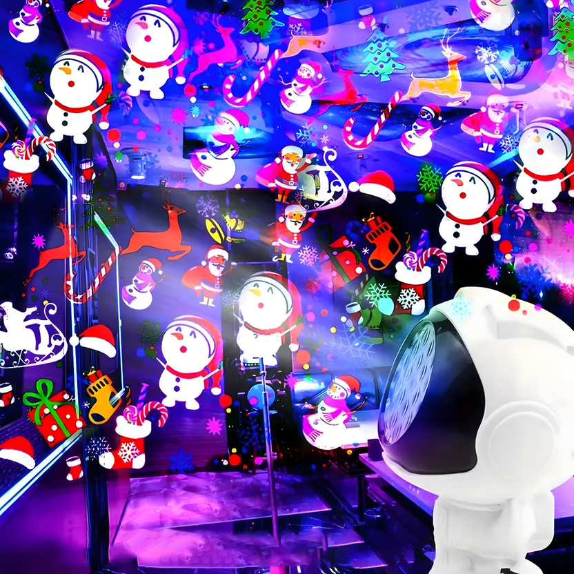🎄👩🚀Astronaut-themed Christmas Projector Lights Indoor/Outdoor