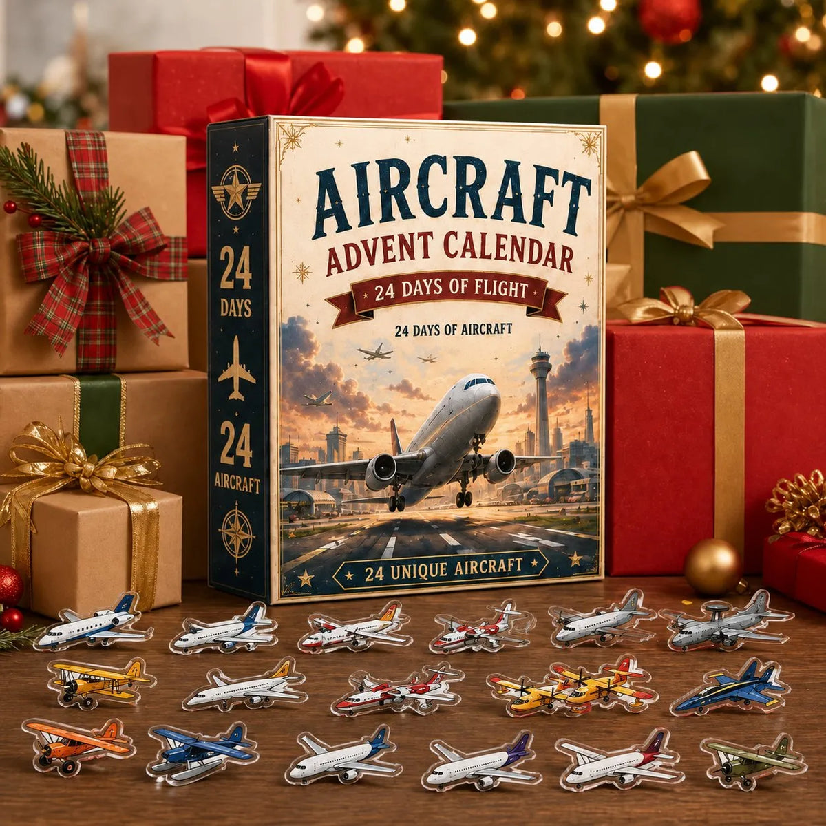 ✈️ Aircraft Advent Calendar 2026 | 24 Days of Flight with 24 Unique Miniature Airplanes, Jets & Aviation Collectibles