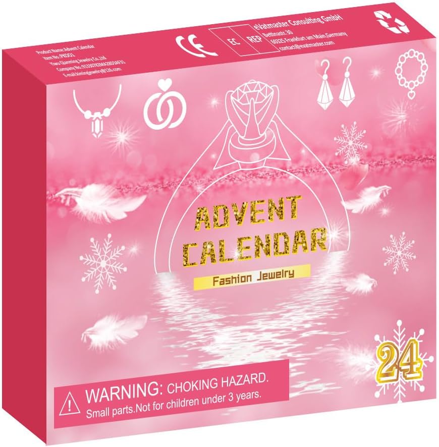 💎 24-Day Christmas Jewelry Blind Box Advent Calendar | Rings, Necklaces & Earrings Gift Set