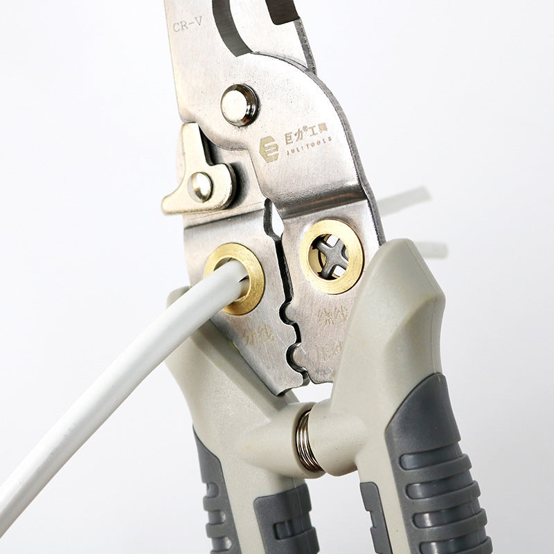 Tragbare Abisolierzange mit Mehrfunktionen