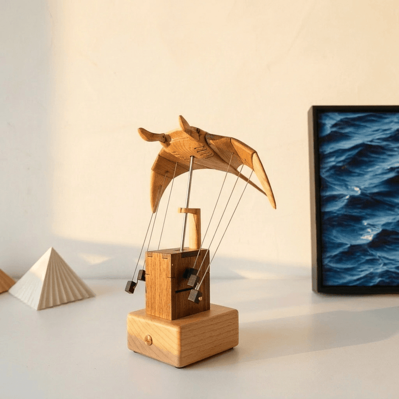 Inexcepted Wooden Manta Ray — The Gift Dad Won’t Forget 🐦