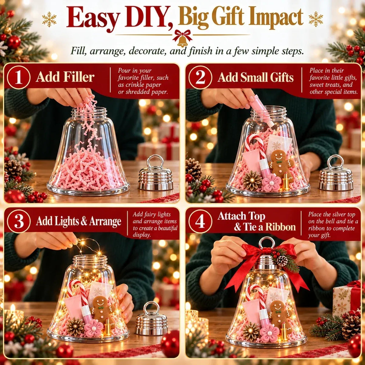 🎄🎁DIY Christmas Bell Gift Box