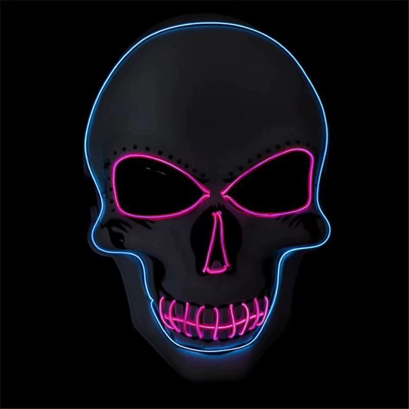 Halloween Cold Light Line Skull Luminous Mask