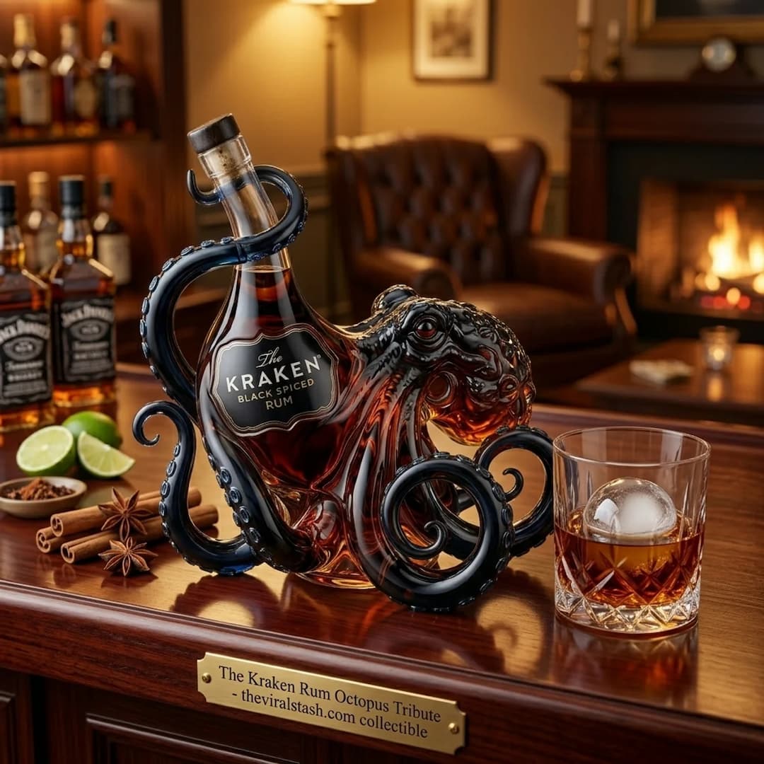 The Rum Edition 3D Octopus Bottle 🐙🥃