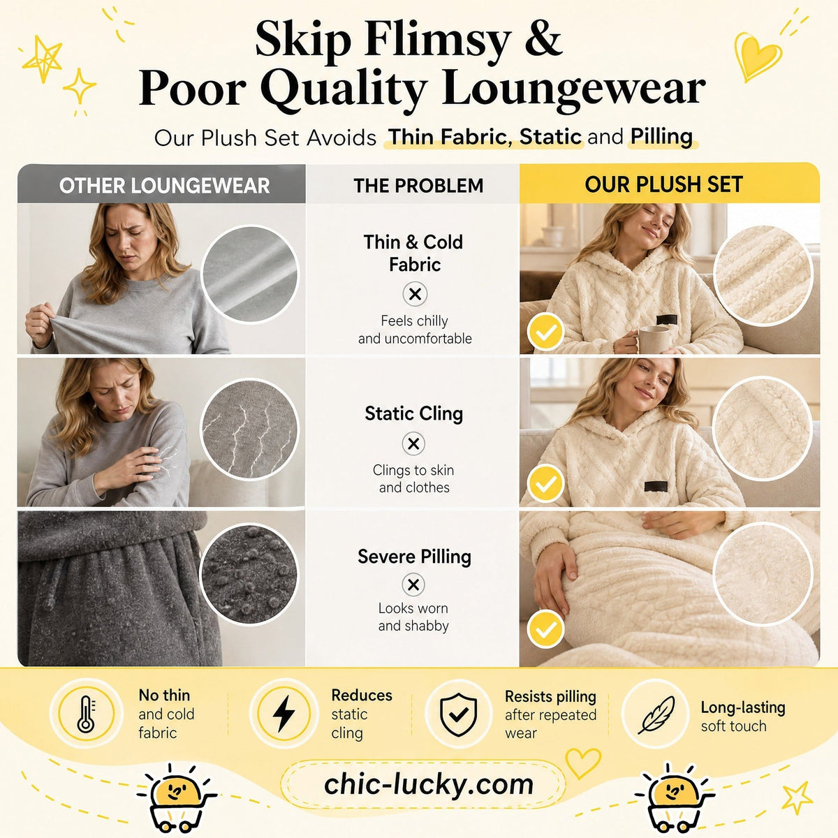 💖Black Friday Mega Deal – 50% off!💖Embossed Geometric Plush Set – Timeless Comfort & Effortless Style For Every Occasion