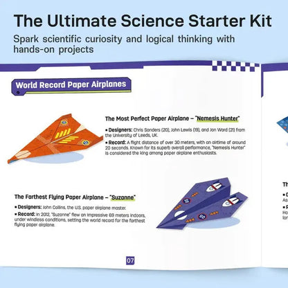 ⭐DIY Paper Airplane Book for Kids🎁16 Foldable Plane Designs