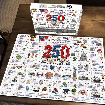 Stunning Patriotic American Flag & Landscape Puzzle (1000 Pieces)