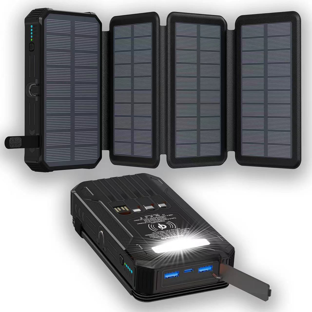 High-Capacity Solar Charger Power Bank