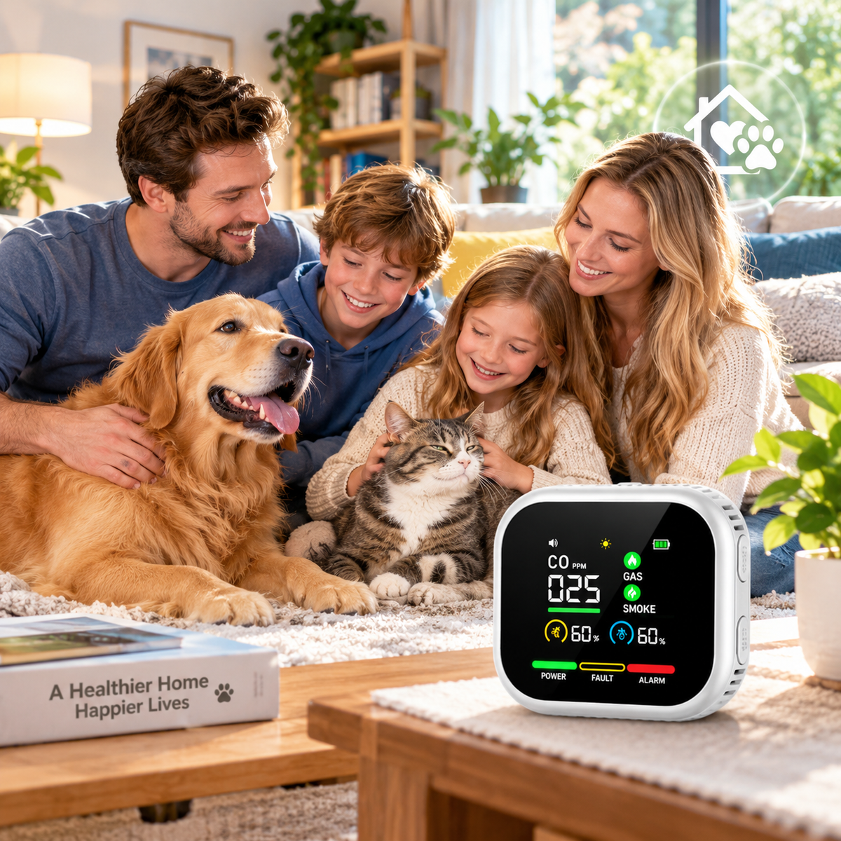 6-in-1 Digital Air Quality Detector