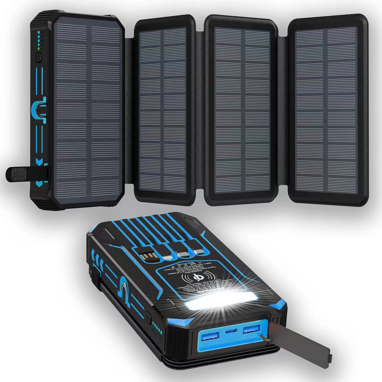 High-Capacity Solar Charger Power Bank