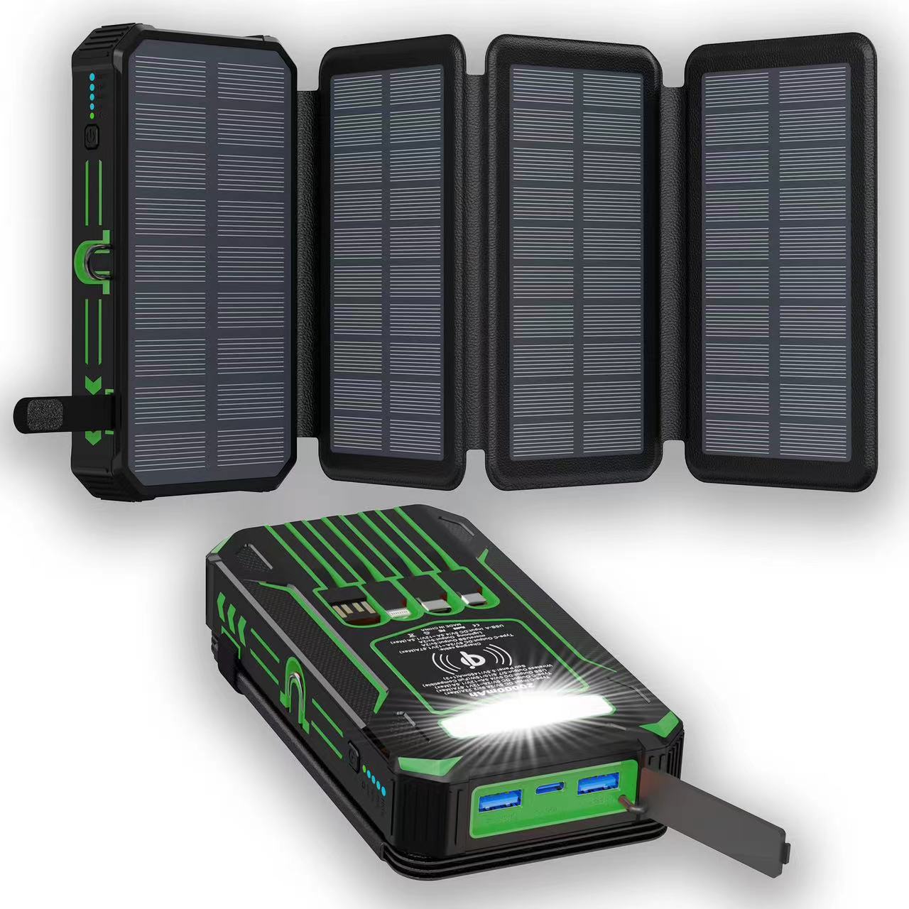High-Capacity Solar Charger Power Bank