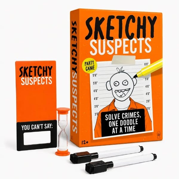 🚨 Sketchy Suspects Police Sketch Party Game✏️