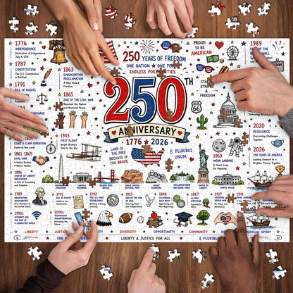 Stunning Patriotic American Flag & Landscape Puzzle (1000 Pieces)