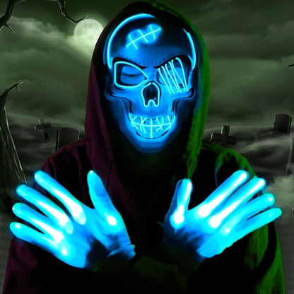 🎃2025 New Halloween Scary LED Skeleton Mask