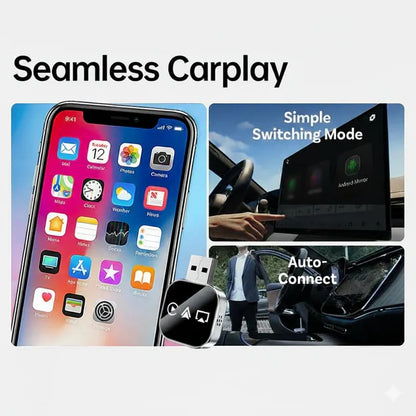🔥2025 Upgrade 3-in-1 Wireless CarPlay Adapter