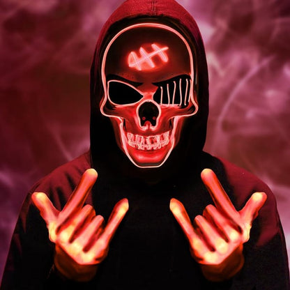 🎃2025 New Halloween Scary LED Skeleton Mask