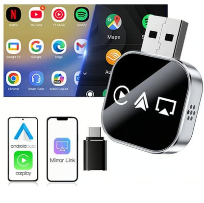 🔥2025 Upgrade 3-in-1 Wireless CarPlay Adapter