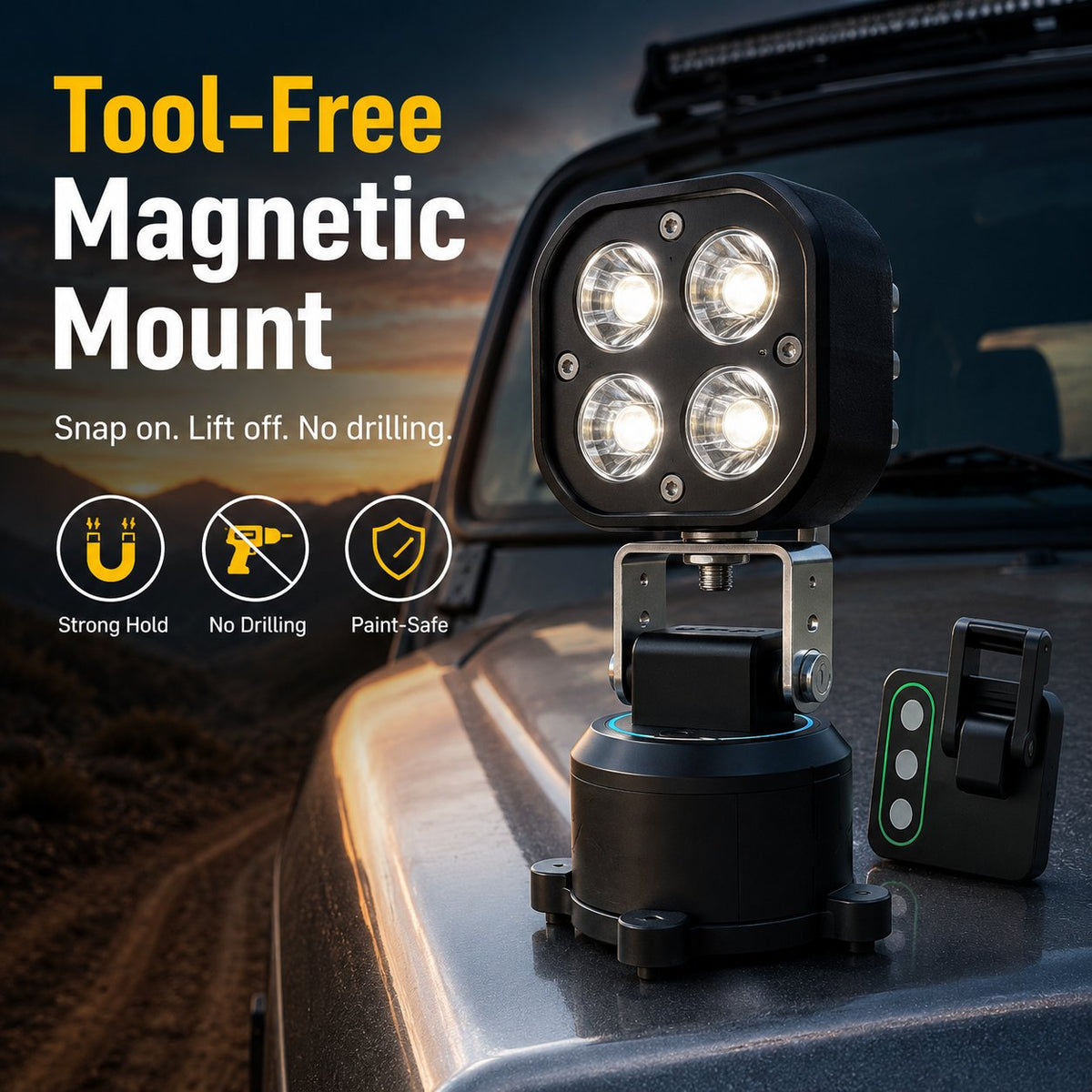 🌙 💡 Omni-Directional 360-degree rotation LED Pod Light