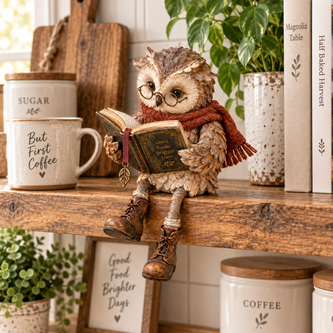🦉 Cozy Owl Reading Lamp – Adorable Book-Loving Owl Night Light & Whimsical Desk Decor