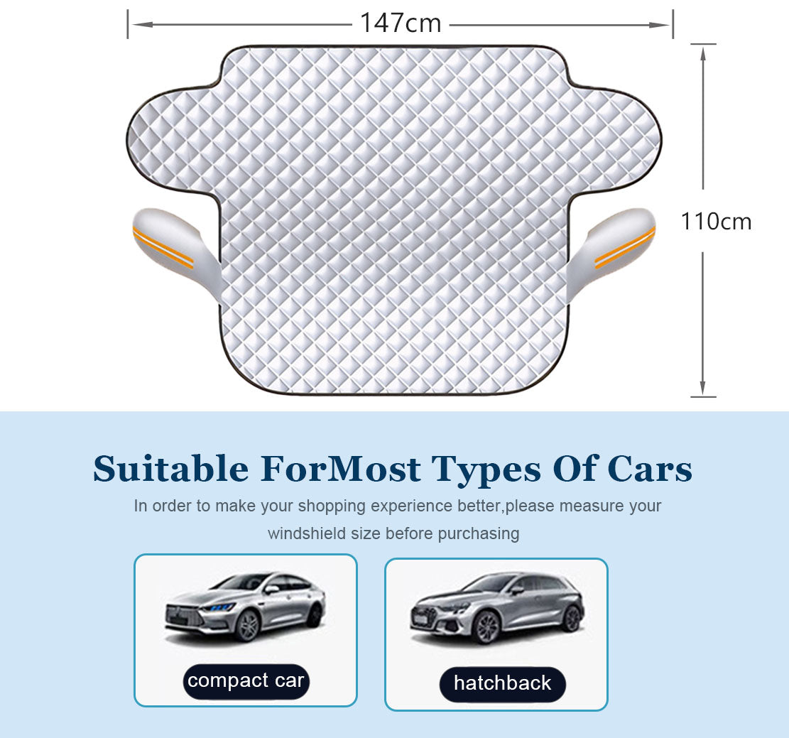 🚗4-Layer Magnetic Car Windshield Snow Cover