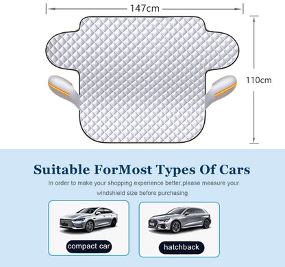 🚗4-Layer Magnetic Car Windshield Snow Cover