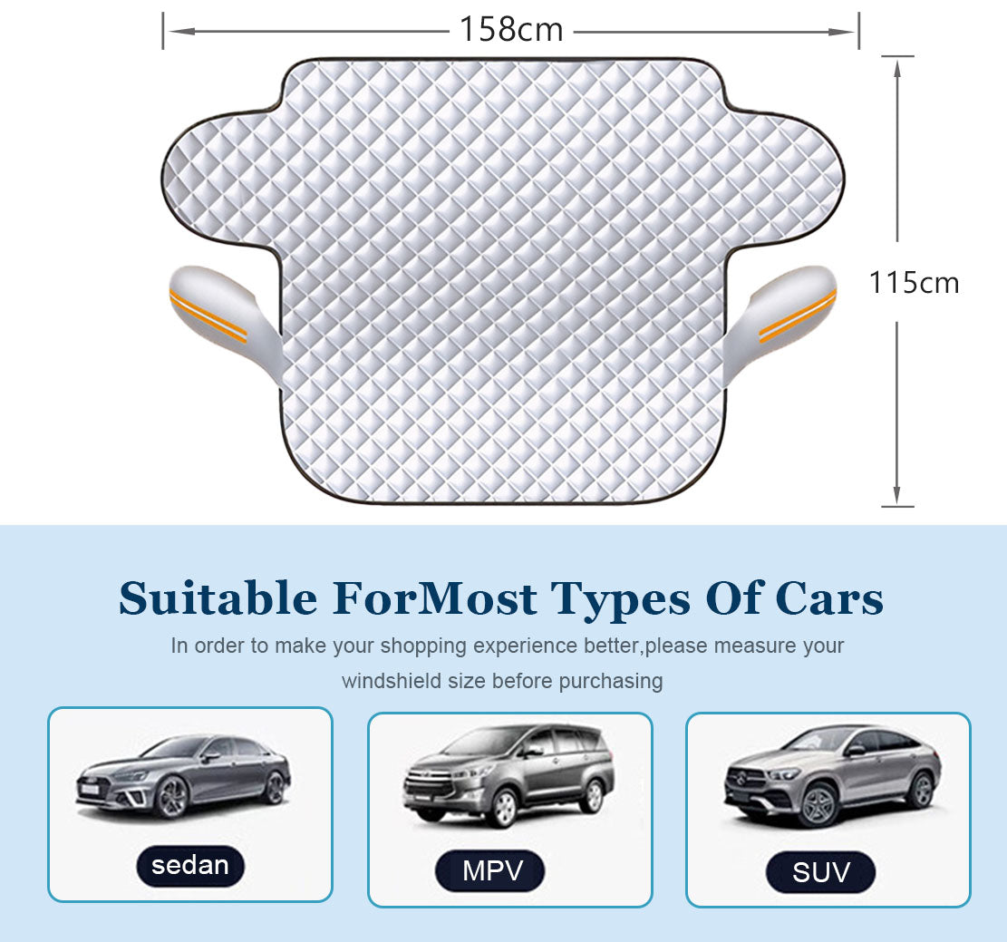 🚗4-Layer Magnetic Car Windshield Snow Cover