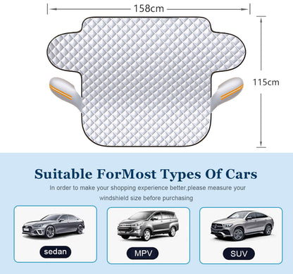🚗4-Layer Magnetic Car Windshield Snow Cover