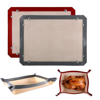 Transformable Snap‑Up Silicone Baking Mat