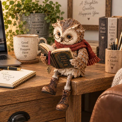 🦉 Cozy Owl Reading Lamp – Adorable Book-Loving Owl Night Light & Whimsical Desk Decor
