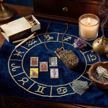 🎄💝Tarot Card Necklace with Mini Tarot Cards