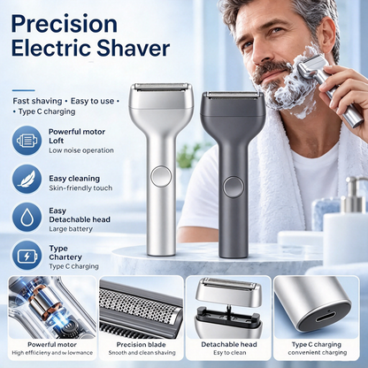  🪒Men's Rechargeable Foil Electric Shaver ⚡🧔