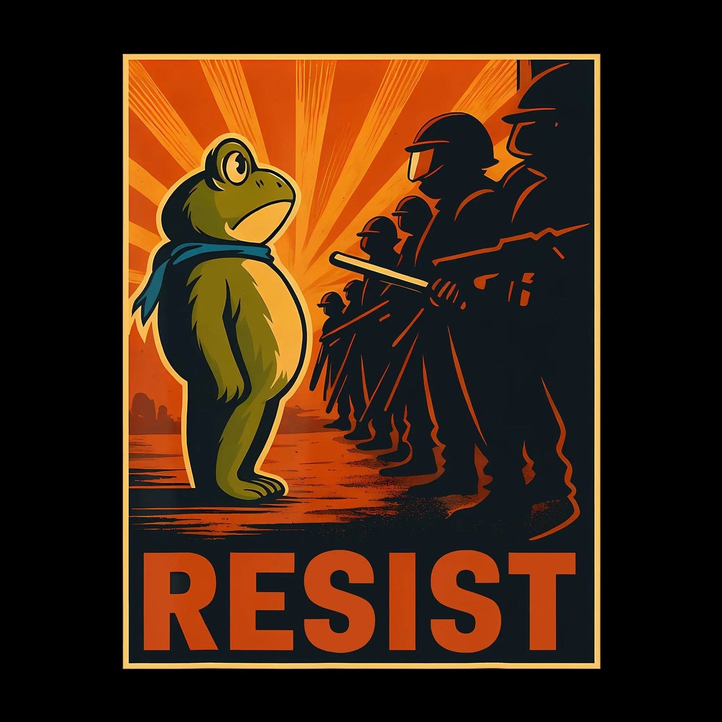 🔥Last day 50% OFF🔥Portland Frog Protest Stickers