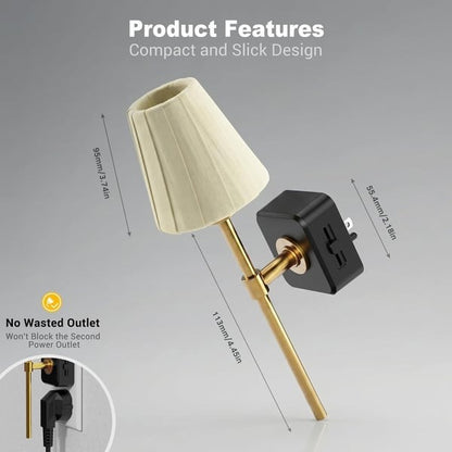 💡Pleated Fabric Cover Night Light