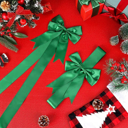 🎄4PCS Red/Green Christmas Cabinet Ribbon