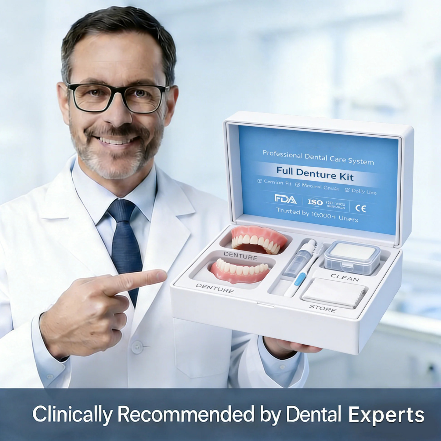 🔥HazyGalaxy™Custom-Fit Dentures — Comfortable & Natural-Looking Smile