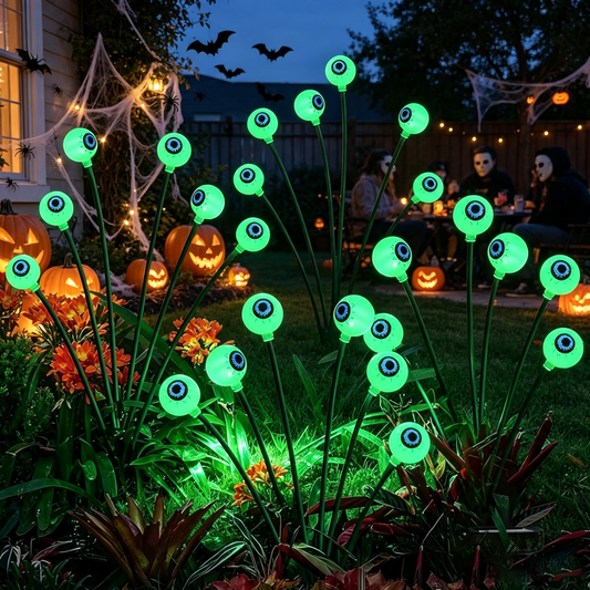  Green Halloween Solar Eyeball Lights
