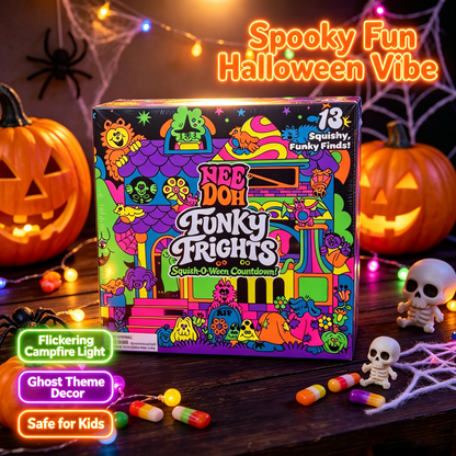 Nee Doh Halloween Set of 13 Funky Frights Squish OWeen Countdown Needoh NEW 2026