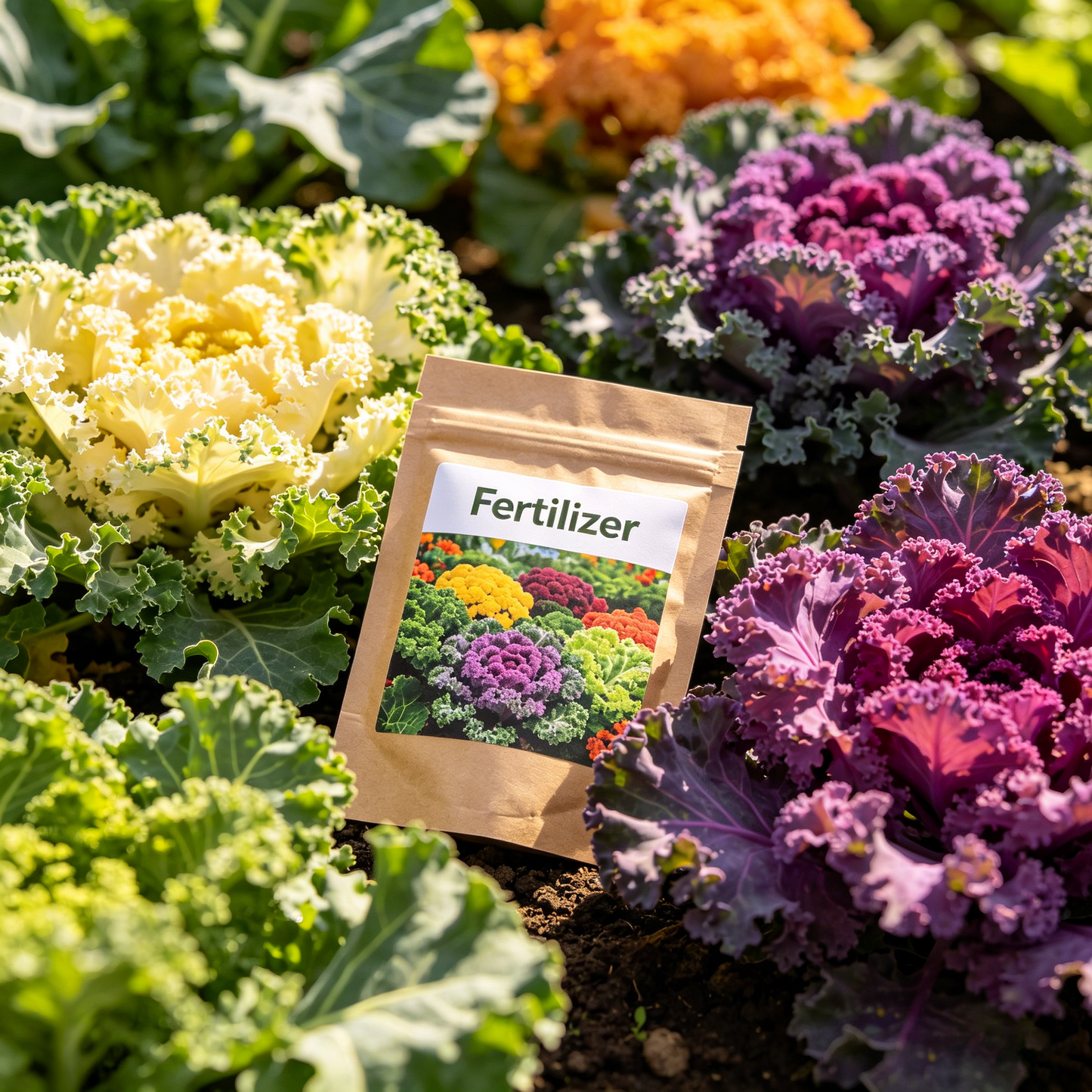 Ornamental & Edible Mix Large Flowered Kale