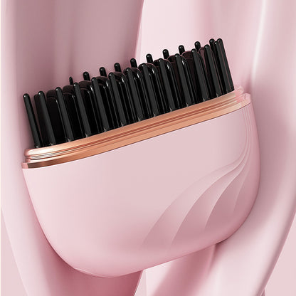 2-in-1 Mini Straightening Hair Brush